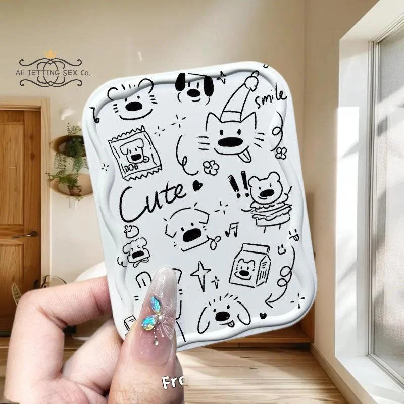 Practical and Adorable Dog Handheld Mirror; Includes Comb for a Complete Makeup Toolset