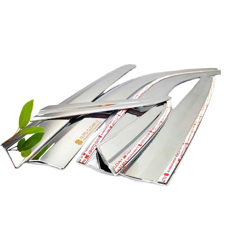 

Side Window Deflector For Cadillac SRX Chrome /Acrylic Sun Rain Deflector Weather Shield Car Accessories 2010-2015