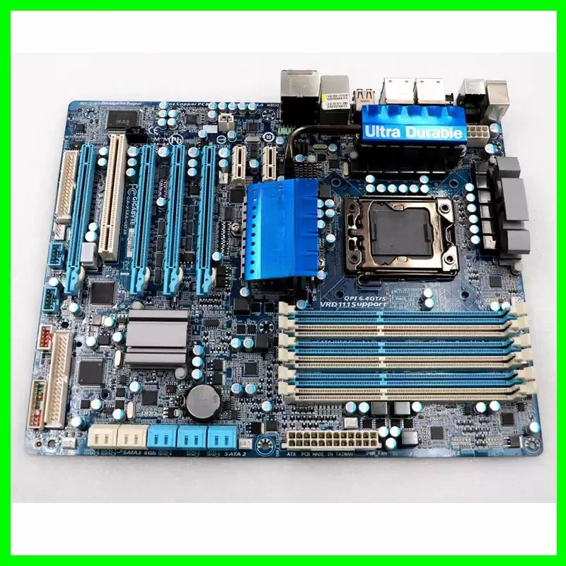 90new LGA 1366 X58 EX58 Chipset Desktop Motherboard DDR3 Memory Slot PC Mainboard Gaming Computer Replacement Hardware
