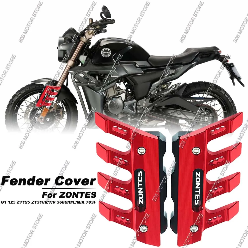 

For Zontes G1 125 ZT125 ZT310/R/T/V 368G/D/E/M/K Motorcycle Front Fender Cover Protector Front Shock Absorber Decorative Cover