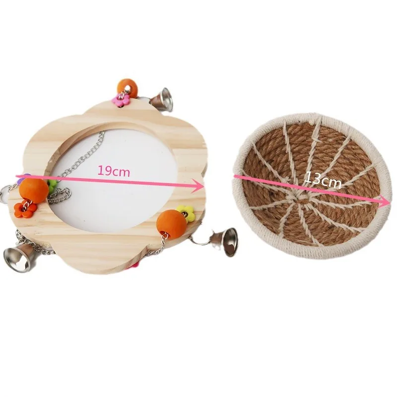 Bird's Nest Indoor and Outdoor Decoration Pendant Wooden Bird's Nest Small Pet Hammock Parrot's