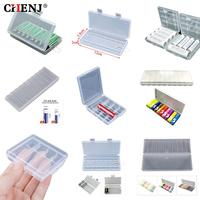 8 10 Slots Hard Plastic Battery Storage Boxes Case AA AAA Battery Holder Container Box With Clips For 8x 10x AA/AAA Batteries