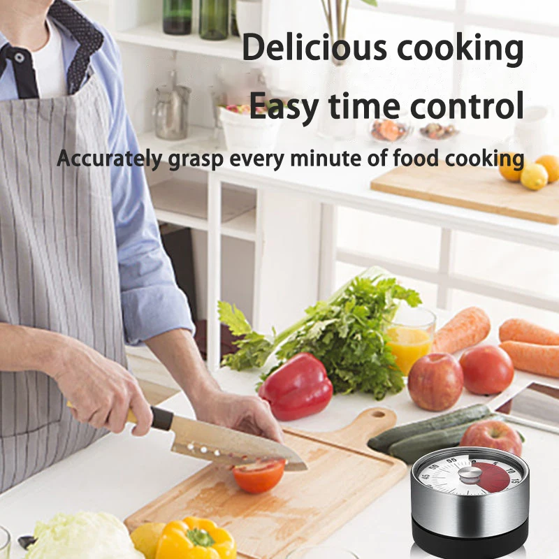 Mechanical Kitchen Timers Pomodoro Eggs Cooking Timer Professional Kitchen Cooking Magnetic Digital Timers Desktop Timer Gadgets