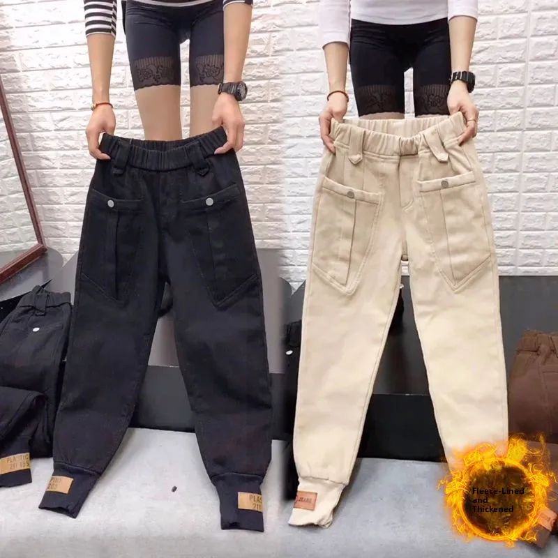 Faionable Korean Sle Casual Loose Harlan Pants Women's Autumn Winter New Sle Comfortable Slimming Trendy Trousers