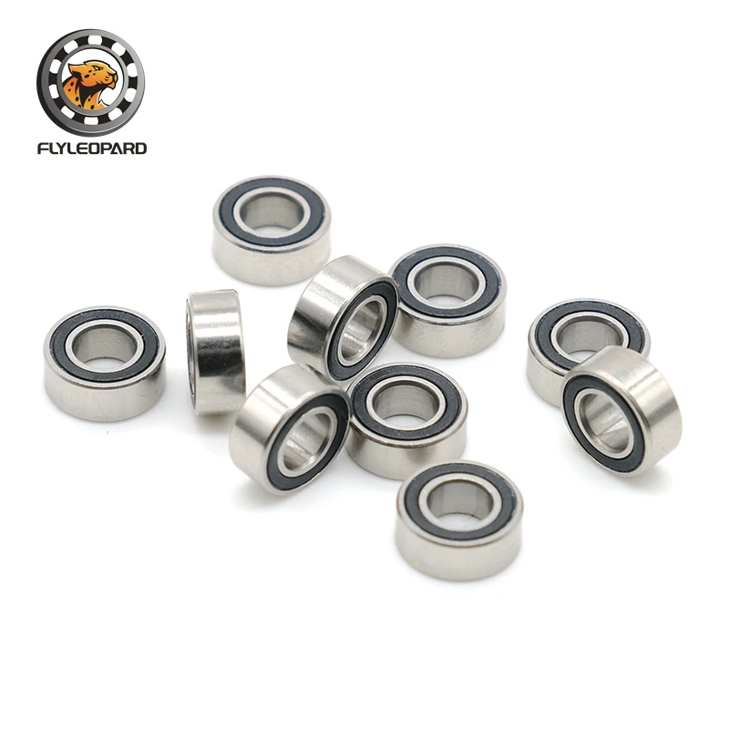 SMR105RS Abec-7 (2 pezzi) 5x10x4 Mm cuscinetti a sfera Smr105 RS in miniatura in acciaio inossidabile Smr105-RS