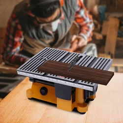 Electric Table Saw Power Tool Metal Wood Cutting Machine Workbench 4500RPM Cut Off Miter Saw 90W for Carpentry Circular Blade