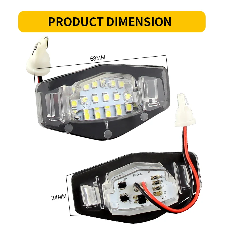 Białe światło LED do tablicy rejestracyjnej Honda Civic 01-15 Accord 4D 03-17 Odyssey 00-04 Pilot 03-08 Acura MDX RL TSX RDX TL ILX
