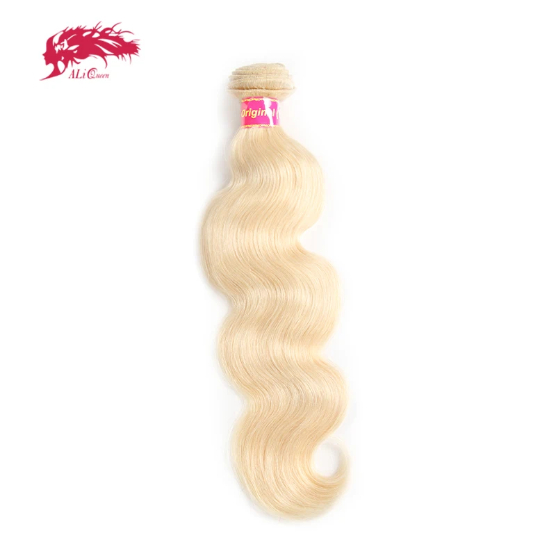 

Волосы Ali Queen, бразильская объемная волна, 613, блондинка, 1 шт./3 шт., пучки натуральных человеческих волос, от 10 до 30 дюймов, наращивание медовых светлых волос