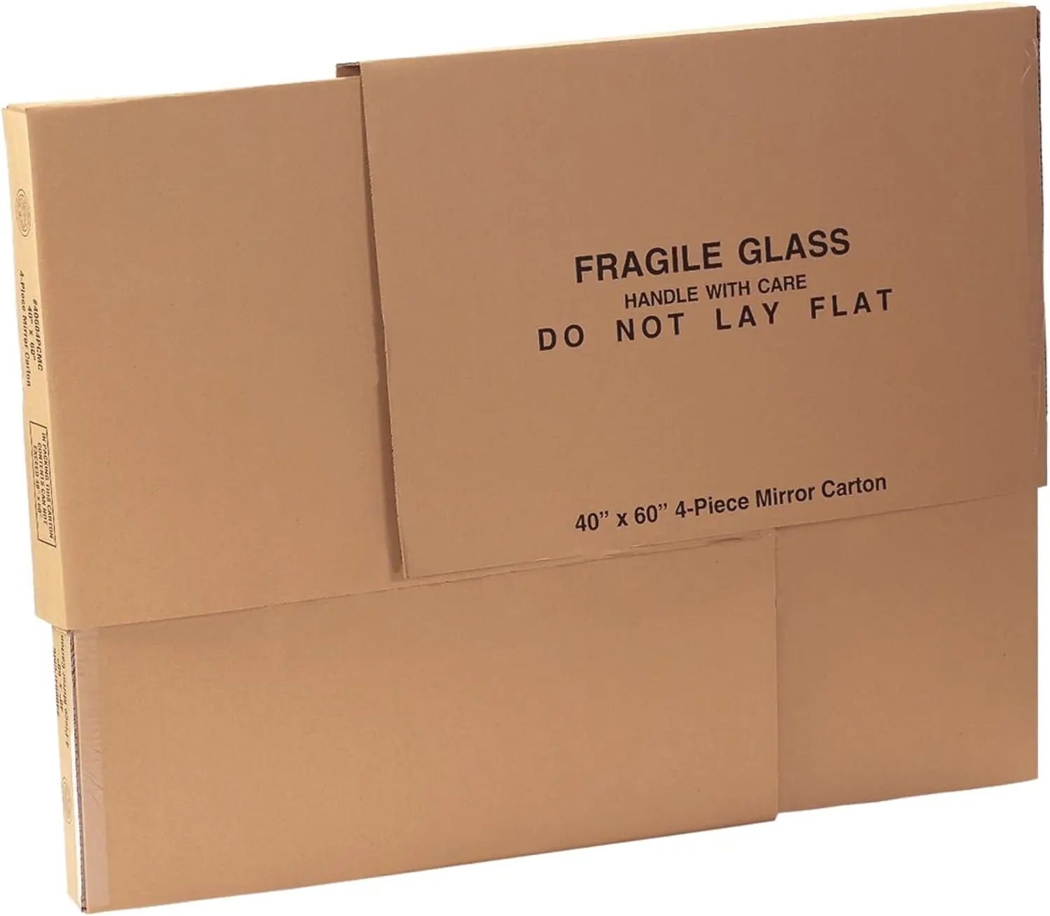 

Large Mirror Box 40"L x 3.5"W x 60"H for Moving, Storing, Packing & Shipping TVs, Frames & Art