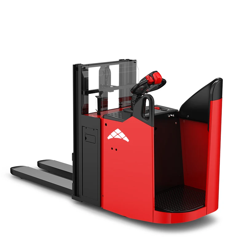 Stacker pedal palet muat sendiri