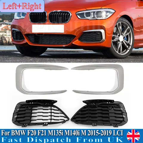 For BMW F20 F21 M Sport M135i M140i 114d 116d 118d 120d 125d Lci 2015-2019 Front Bumper Grill Trim Clasp Fog Light Frame