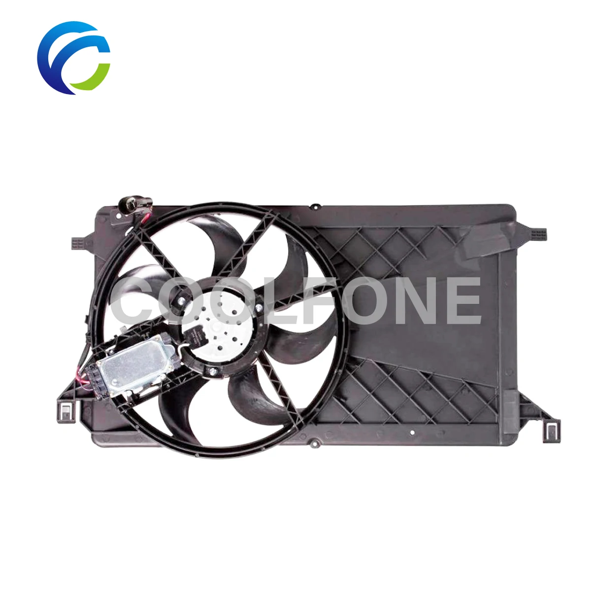 Electric Cooling Radiator Fan Assembly for VOLVO C30 S40 V50 FORD FOCUS C-MAX MAZDA 3 1530980 Z60215025B 3M5H8C607RJ 31261989