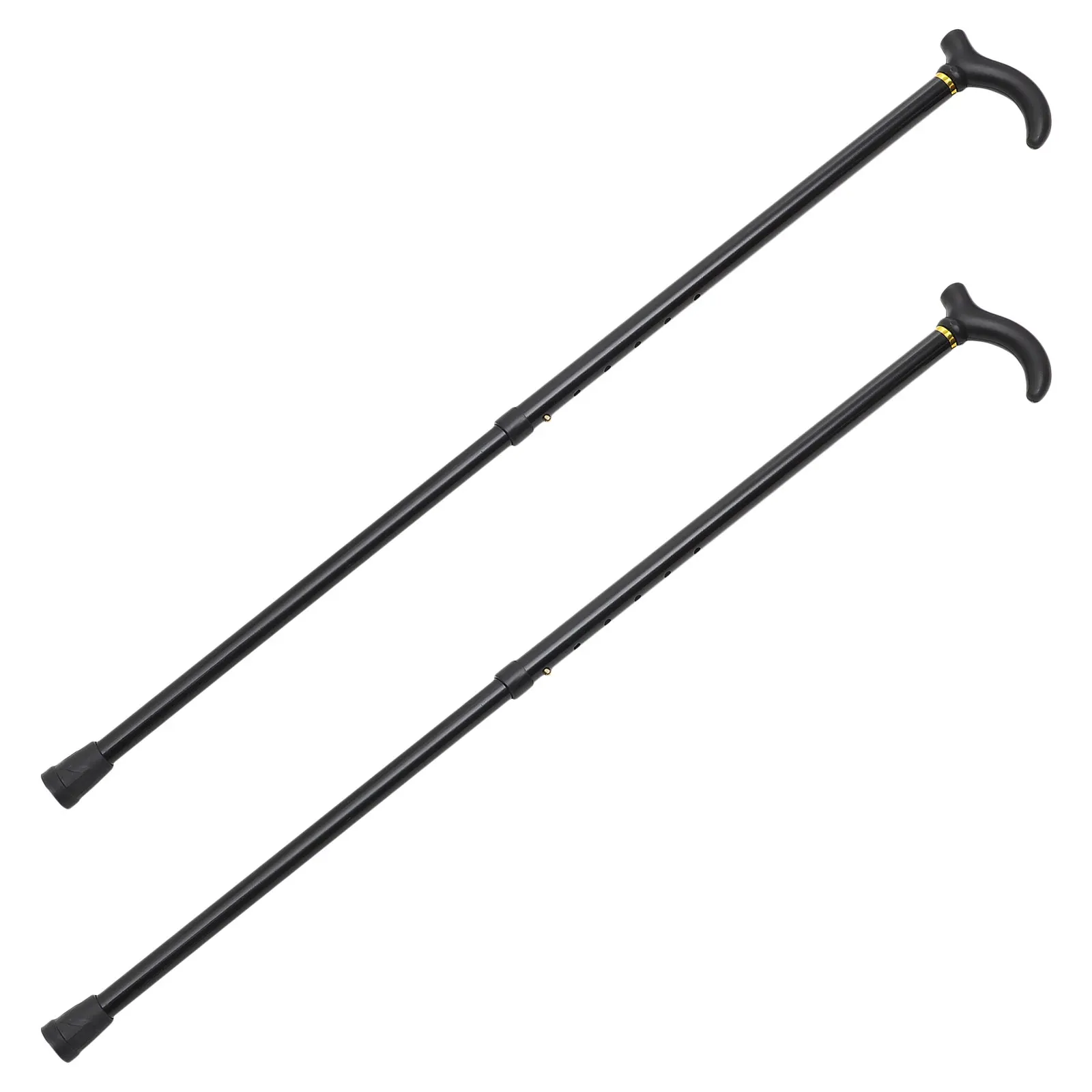 

2Pcs Retractable Aluminum Alloy Adjustable Walking Cane for Seniors Lightweight Walking Stick Anti Slip Stability Hiking