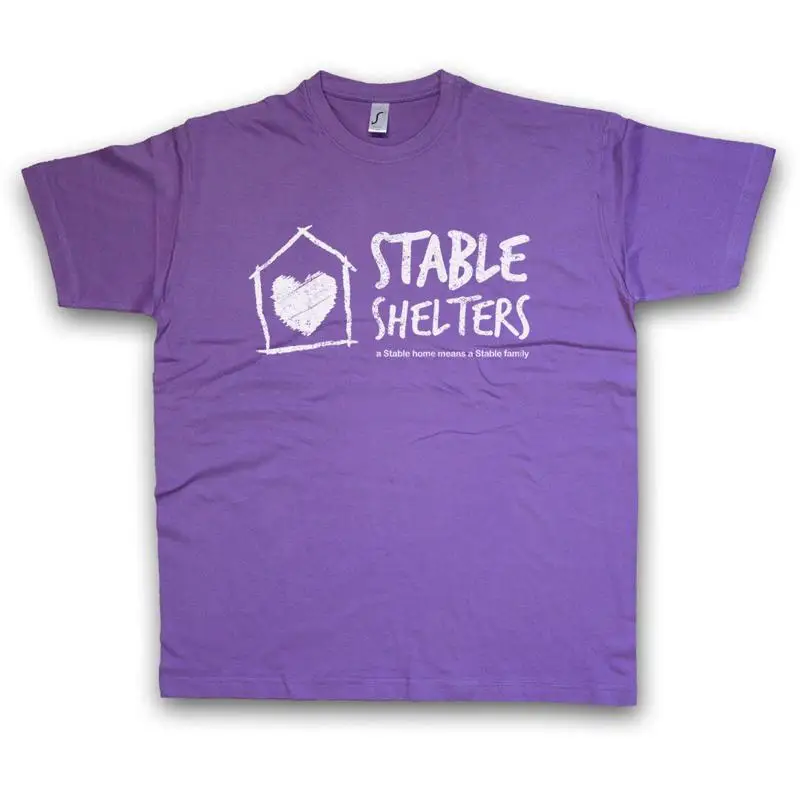 

ФУТБОЛКА STABLE SHELTERS Foundation Костюмы Harvey New Houses Families Logo Sign