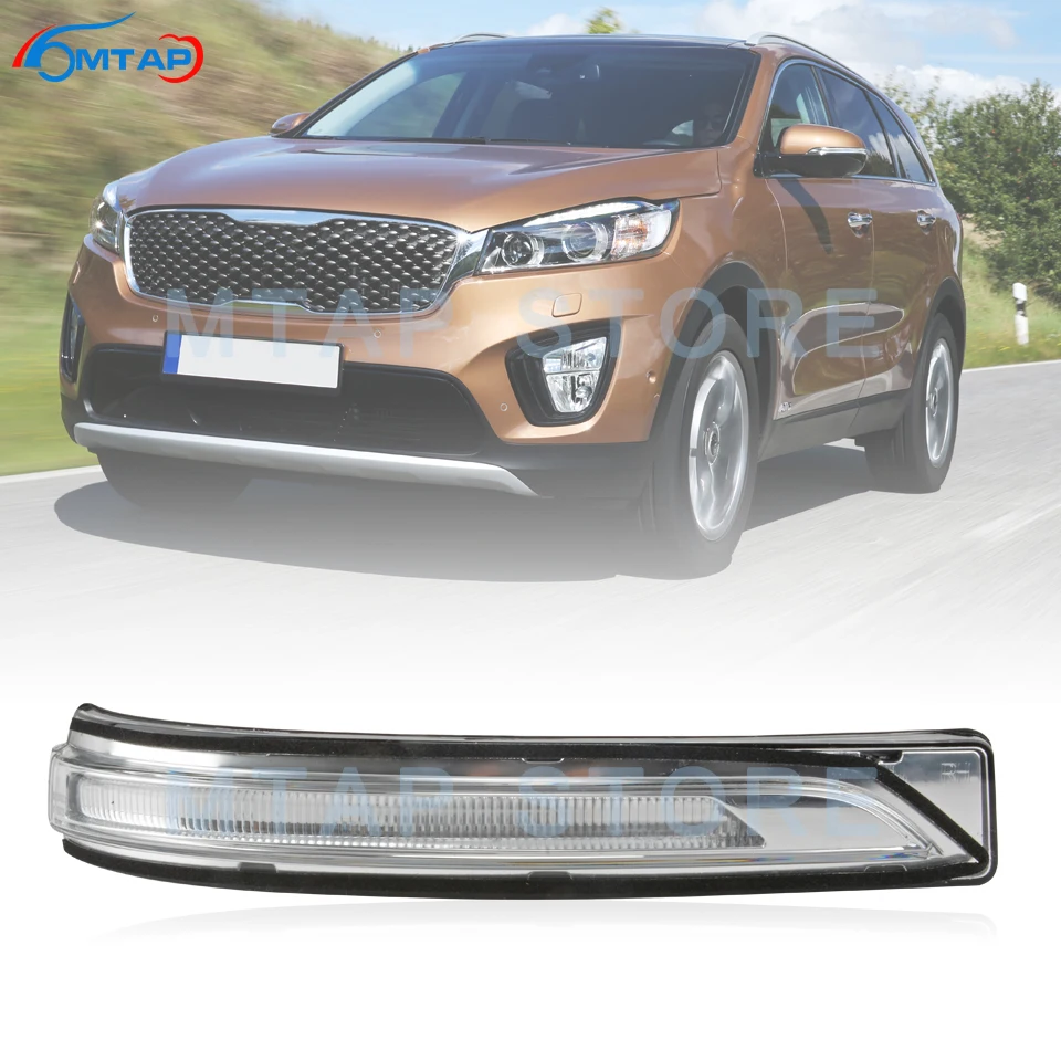 MTAP Car Flasher Blinker Marker Repeater Lamp Door Rearview Mirror Turn Signal LED Light For Kia Sorento UM 2015 2016 2017