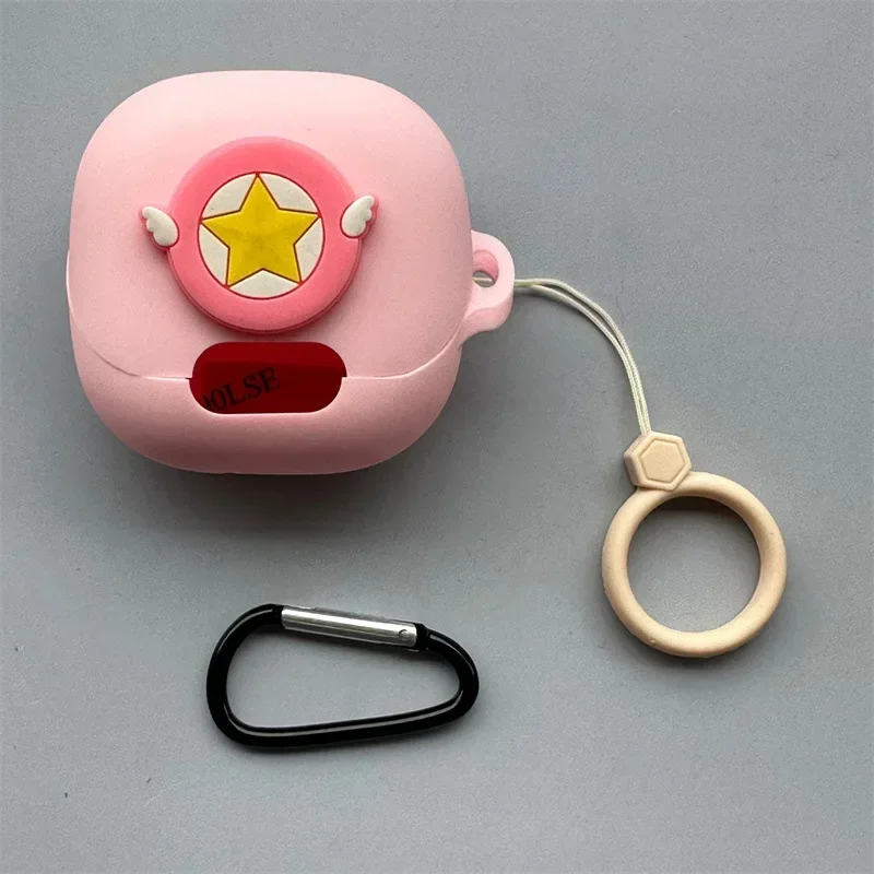 For QCY MeloBuds Pro Case Cartoon Silicone Protective Sleeve Skin Cover Bluetooth Wireless Earphones Protector Accessories