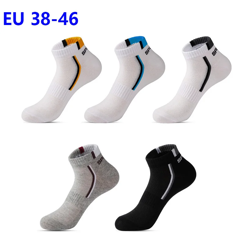 

30 шт. = 15 пар/лот, большие размеры 38-46, летние хлопковые мужские короткие носки, дышащие, черные, носки-невидимки, удобные повседневные носки для мужчин