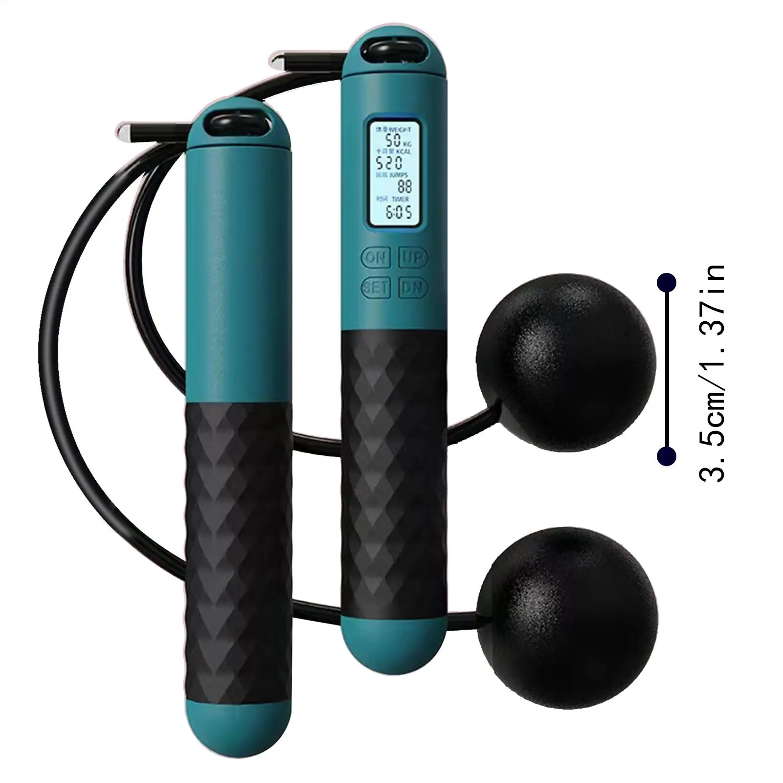 Cordless Smart Jump Rope (Digital Counter, Weighted) — "The Hype"
