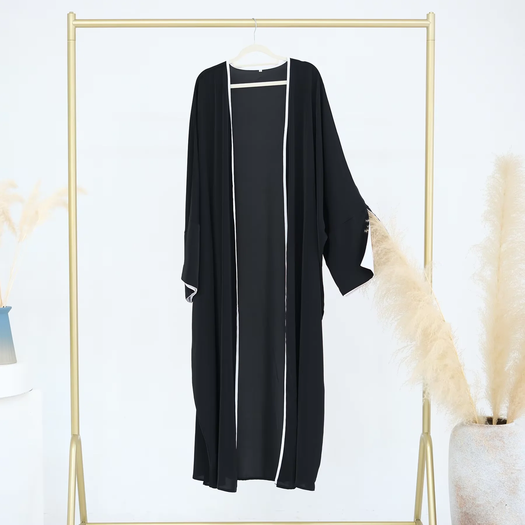 

Eid Muslim Open Abaya for Women Kimono Cardigan Robe Ramadan Morocco Dubai Saudi Abayas Kaftan Kebaya Jalabiya Long Dress Gown