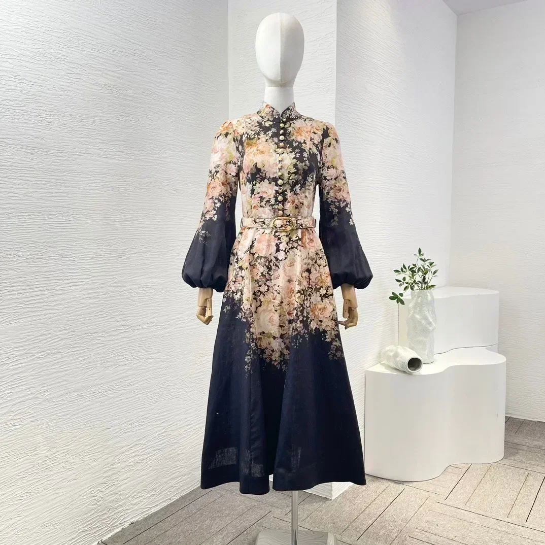 Linen Black Rococo … - image