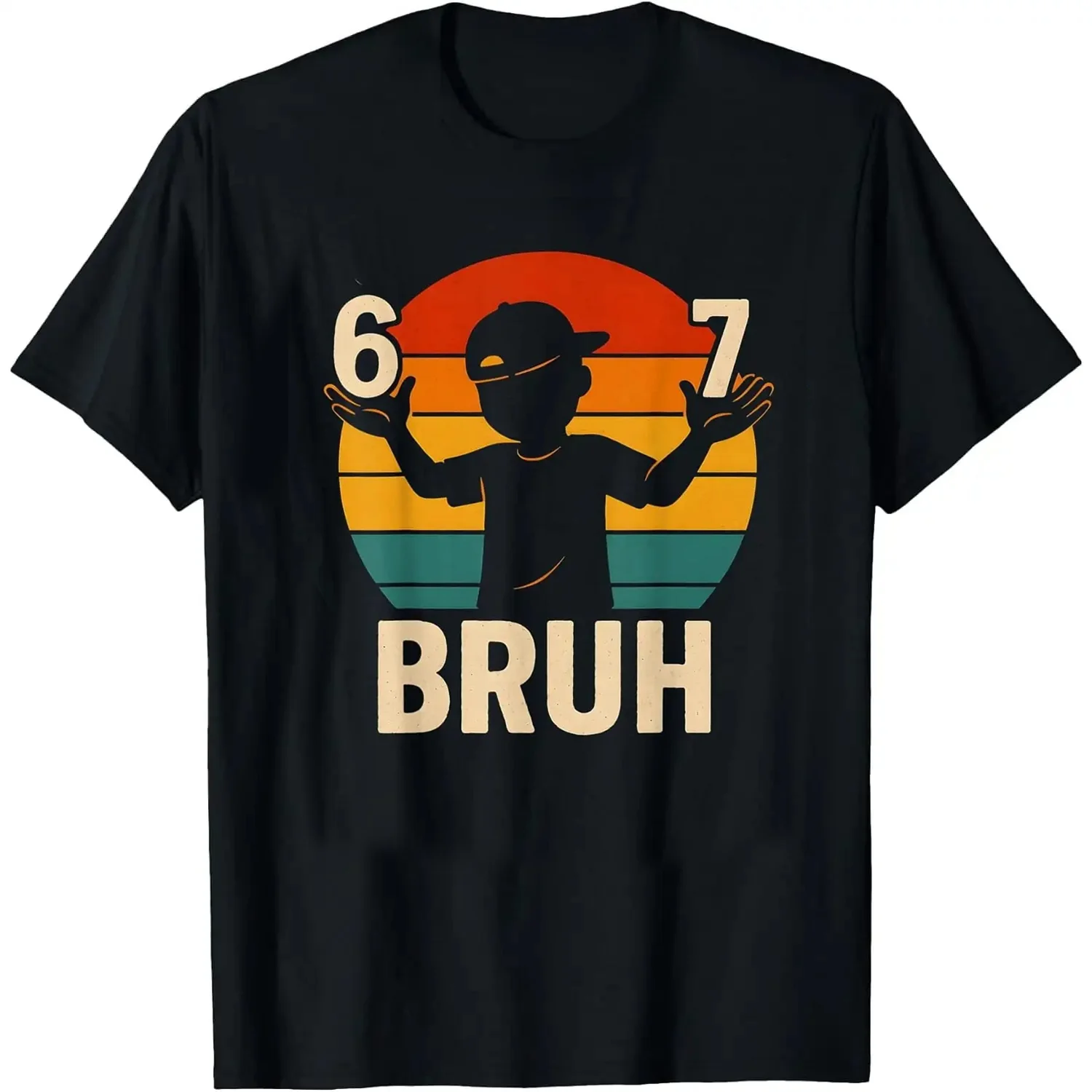 67 Six Seven Meme Women's Oversized T-shirt Funny Retro Graphic Viral Trend Humor Tee Y2k Short Sleeve Unisex Gift Cheap Clothes