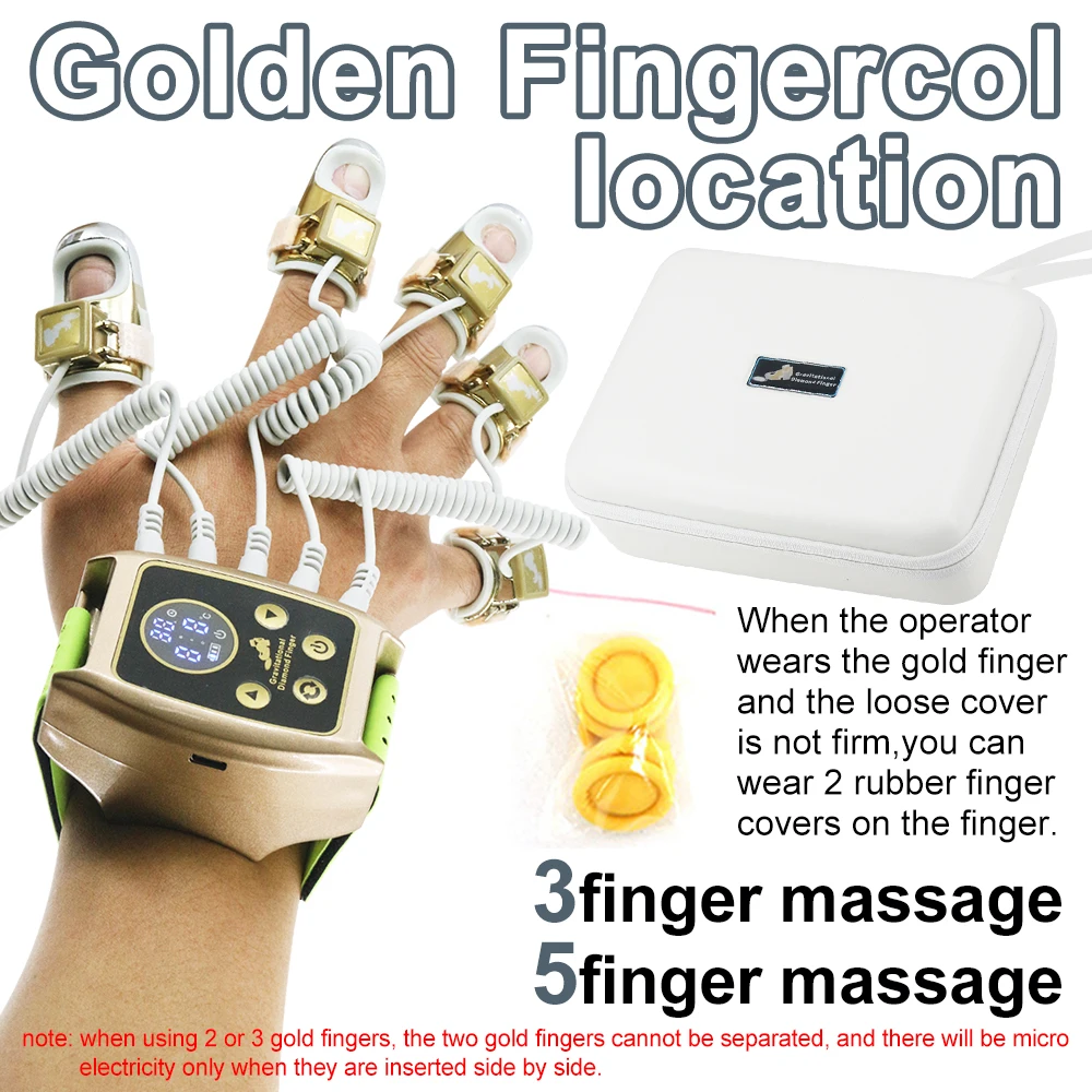 Nieuwe microstroom Golden Finger Face Lifting body massager Gravitational Diamond Finger EMS Beauty Machine