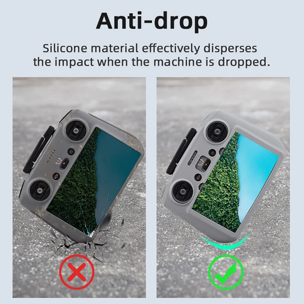 CoverJoy Silicone Case for DJI Mini 4 Pro Air 3S FLIP NEO Drone & RC 2 Full Set Scratch Proof Protective Cover Sleeve