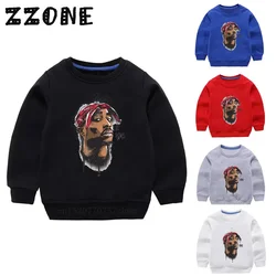 Kids Tupac 2pac Hip Hop Swag Sweatshirts Baby Cotton Pullover Tops Children's Hoodies Girls Boys Autumn Clothes,KYT287