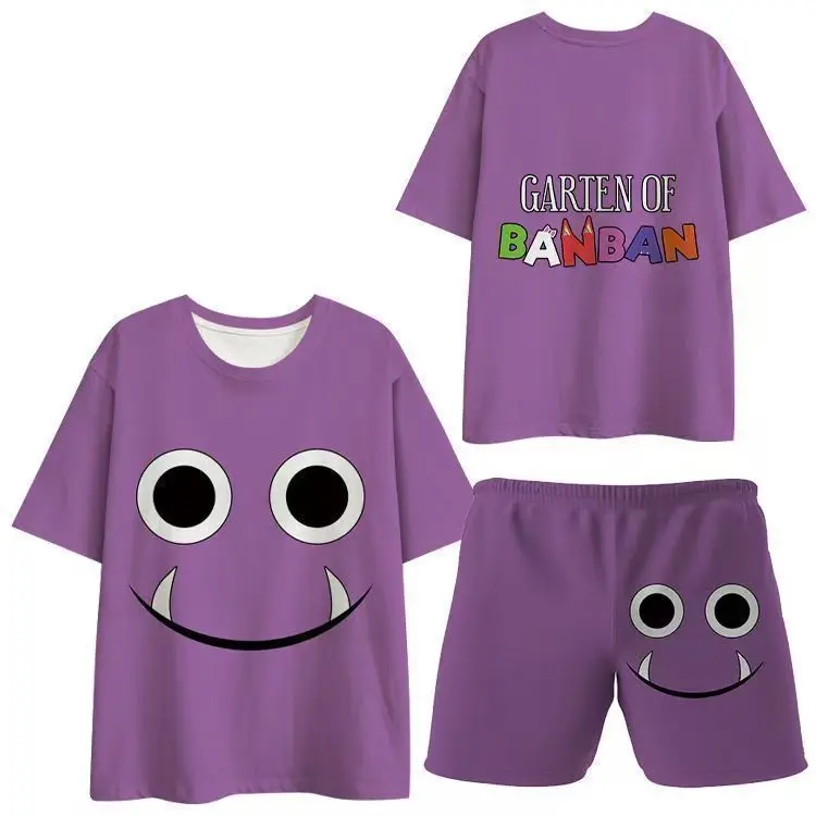 

A Stylish 3D Printed Short Sleeve + Shorts Set Featuring Mario Games for Young Primary and Secondary School Students