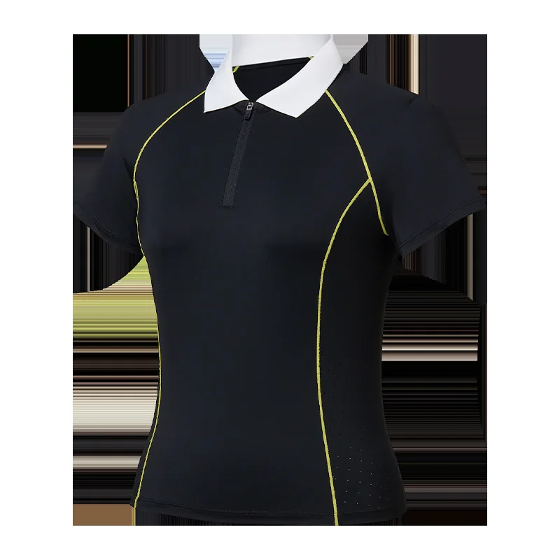 High Performance Women's Short Sleeve Running Shirt for Running and Training Quick Dry Breathable Polo T-shirt with UPF50