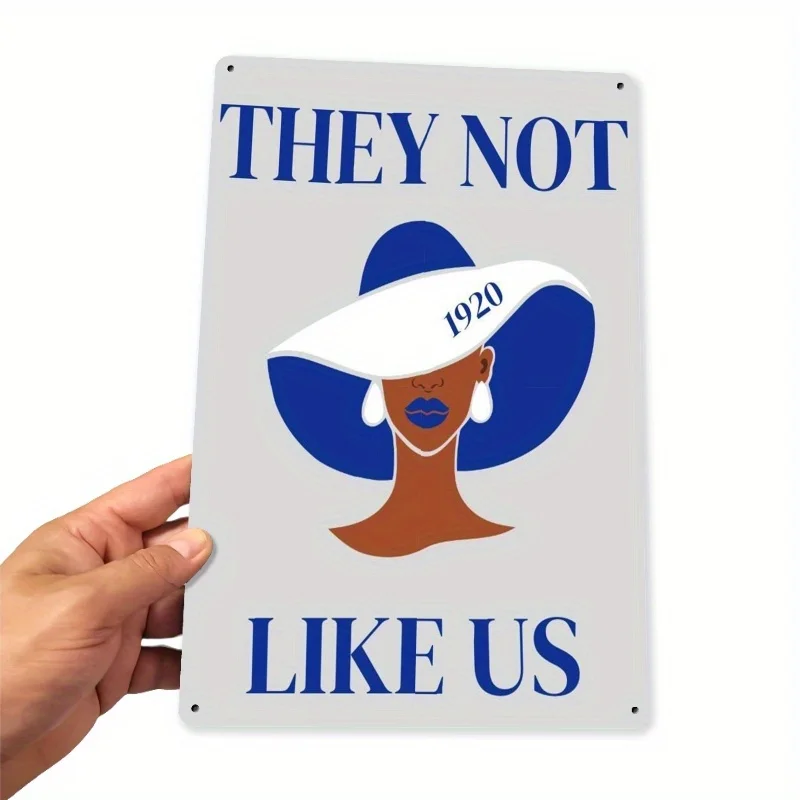 علامة معدنية مسطحة ثنائية الأبعاد، قطعة واحدة من Zeta Phi Beta - مكواة مقاومة للطقس، محفورة مسبقًا لسهولة التعليق، مثالية للشرفة