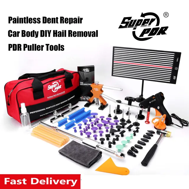 PDR Auto Paintless Body Dent Removal Kits Narzędzia do naprawy wgnieceń samochodowych Zestaw narzędzi do usuwania wgnieceń z przyssawką do samochodu
