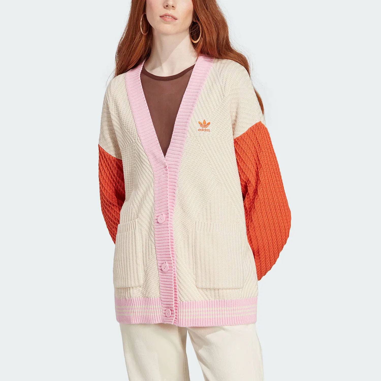 

Оригинальный женский вязаный спортивный кардиган Adidas CARDIGAN KNIT IK7495