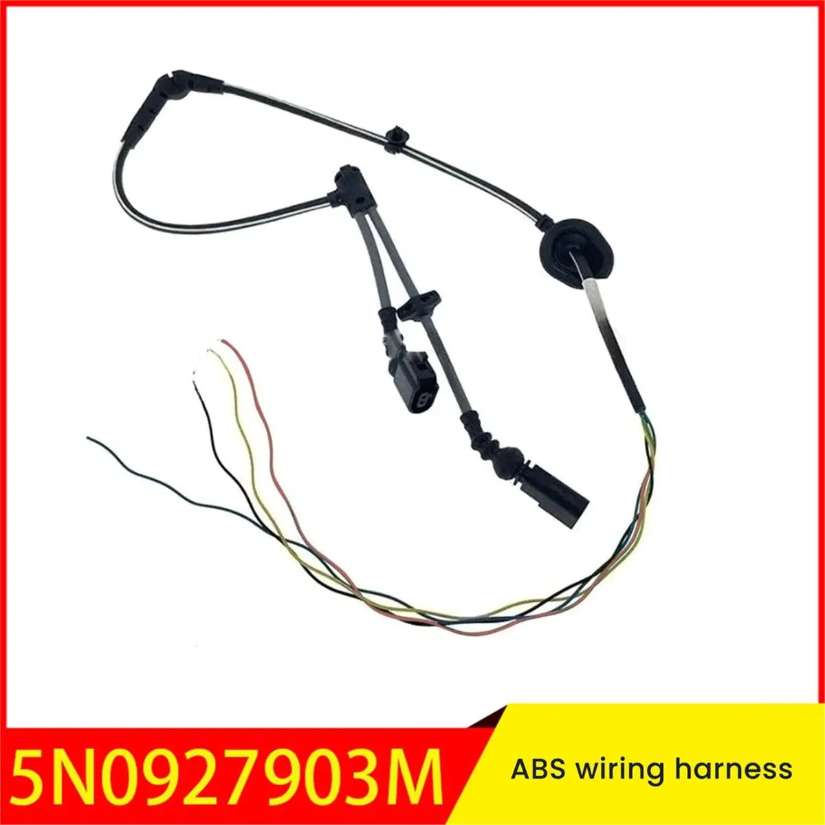 #58F (Black)5N0927903M Front Drivers Left Side ABS Sensor Harness Plastic for VW,Automotive Parts & Accessories