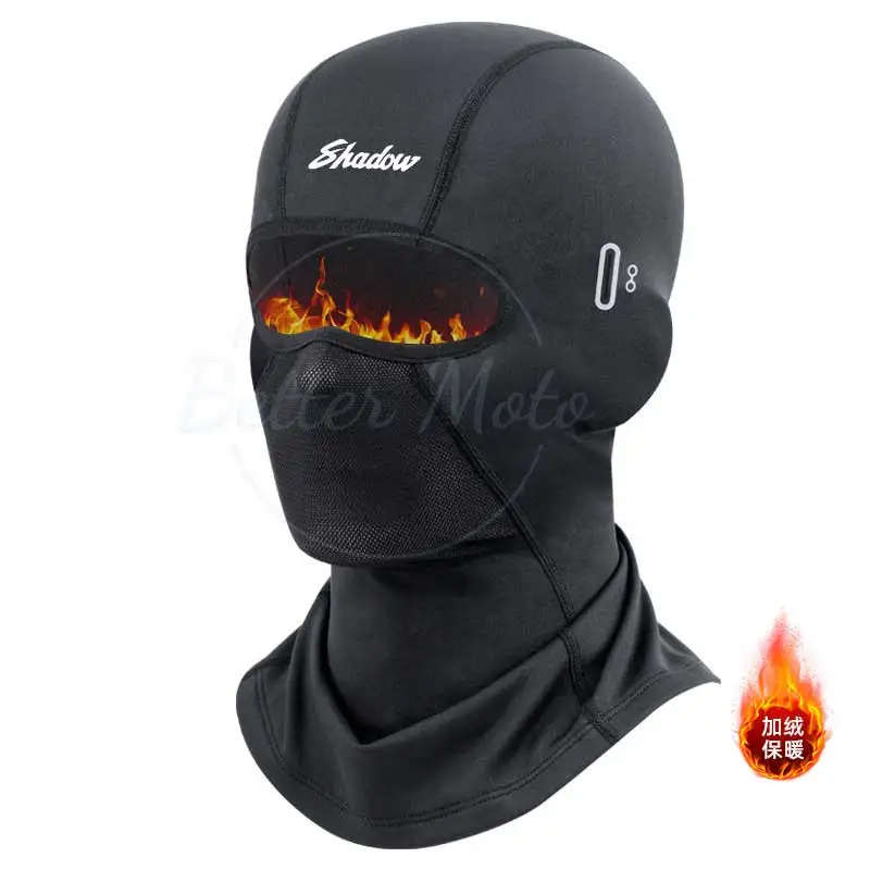 for HONDA shadow Balaclava Men's Hat Winter Women Motorcycle Mask Warm Cycling Helmet Liner Caps Windproof Breathable Washable E