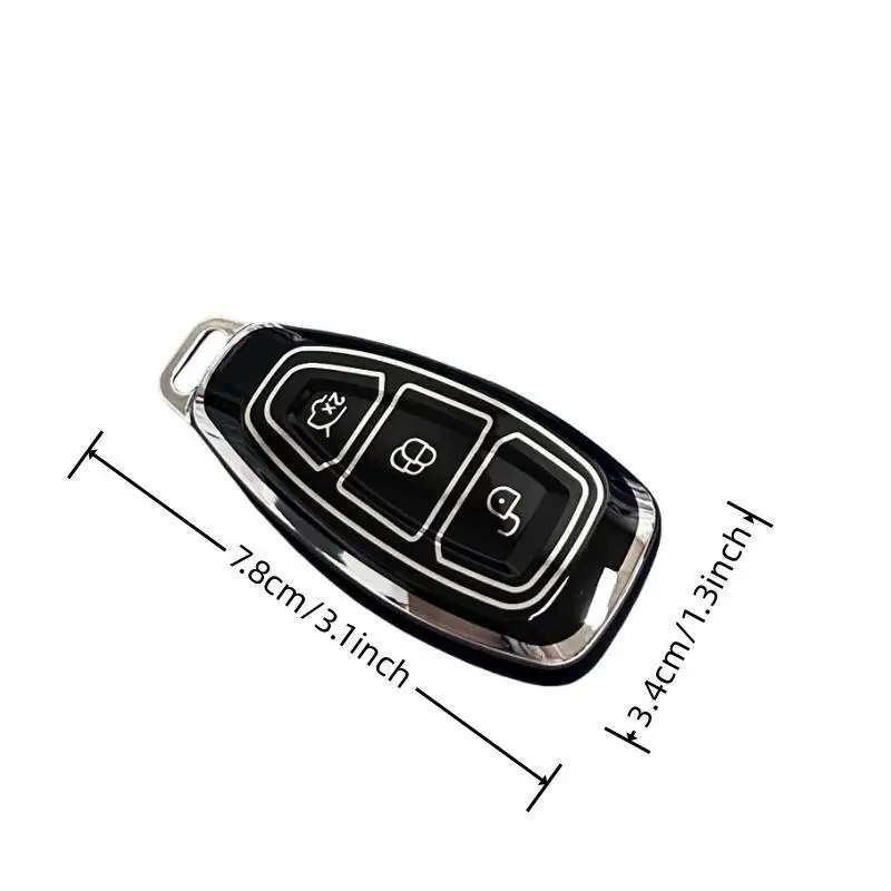 Car Key Case Cover Keychain For Ford Fiesta IV Focus III Galaxy Fusion Mondeo IV B-Max C-Max II S-Max Kuga II Ecosport etc.