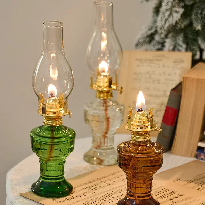 

Old-Fashioned Vintage Kerosene Lamp Home Lighting Atmosphere Decoration Folk Decoration Photography Props