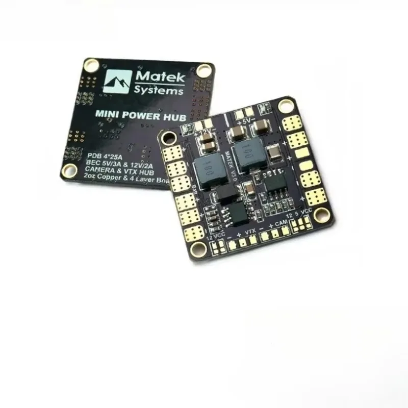 1pcs for Matek Mini Power Distribution Board PDB Power Hub with BEC 5V & 12V for FPV QAV250 ZMR250 Multicopter Quadcopter