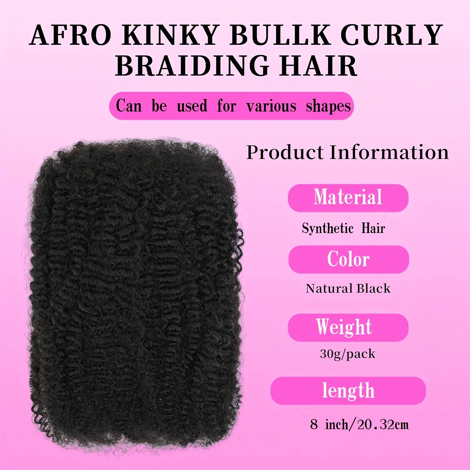 Afro kinkys cabelo sintético em massa para extensões dreadlock loc reparação trança torção apertado afro kinky cabelo sintético para loc