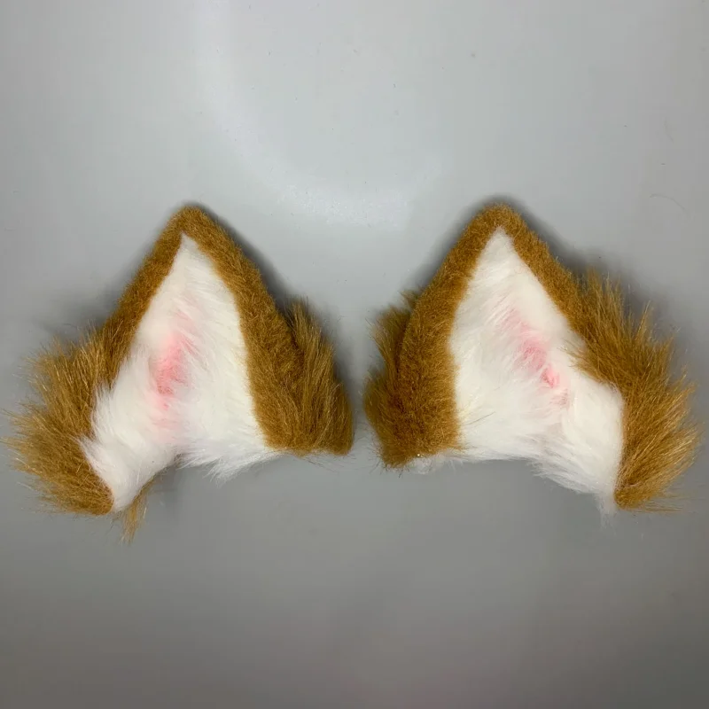 Game Anime  Gorou Plush Animal Ears Hair Clip Headband Hairpin Cosplay Costume Props Party Halloween Accessories