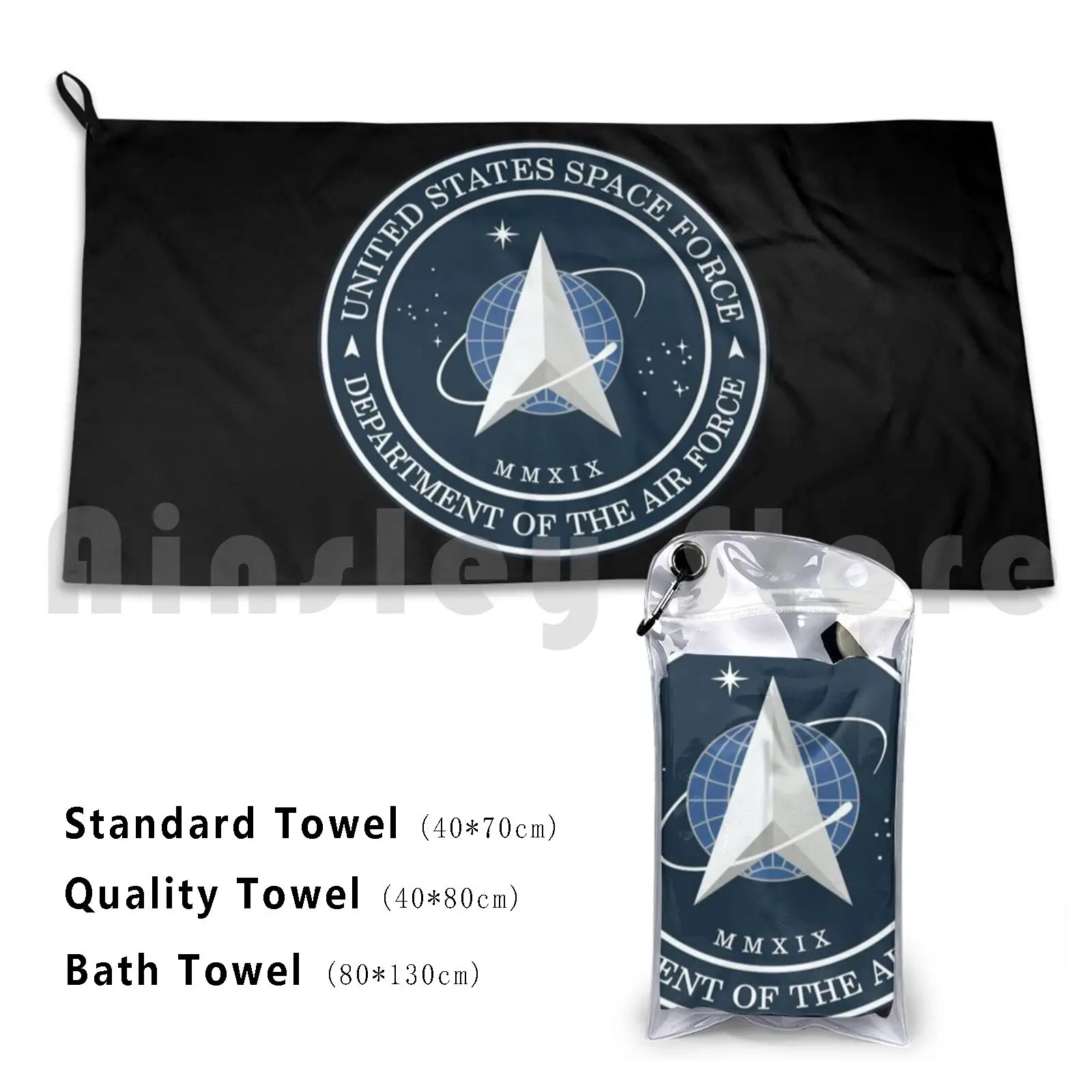 Towel United States Space Force Department Of The Air Force Costume Badge Uniform Bag Cosmos Trump Us Army Branch Hook