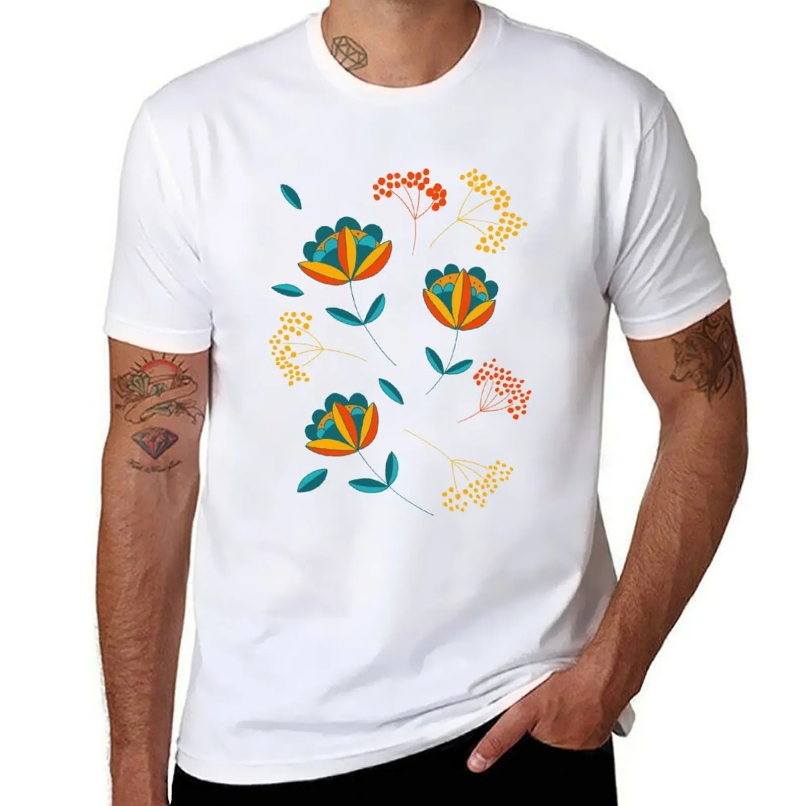 

Flowery greetings from Scandinavia T-Shirt g man t shirts for men t shirt man luxury T-Shirt