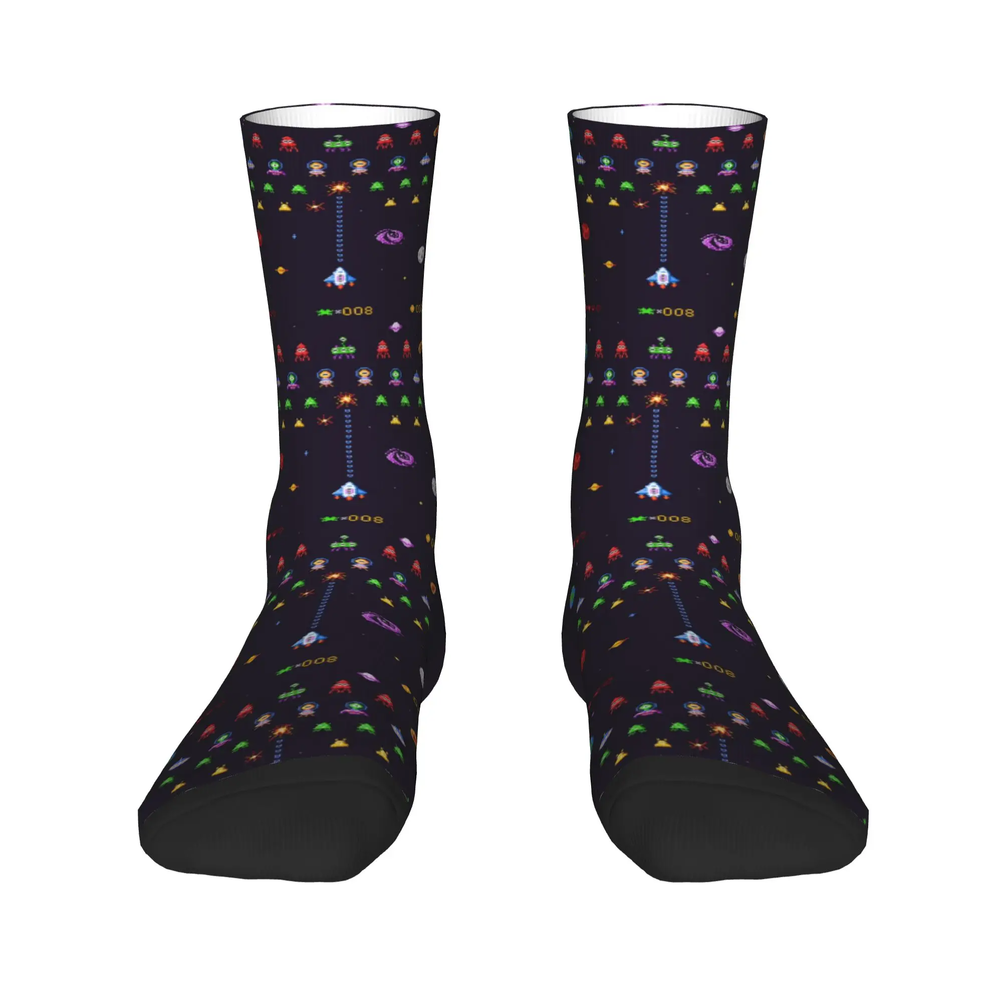 Space Invaders Socks  Graphic Stockings Non Slip Adults Men Socks High Quality Winter Casual Running Socks
