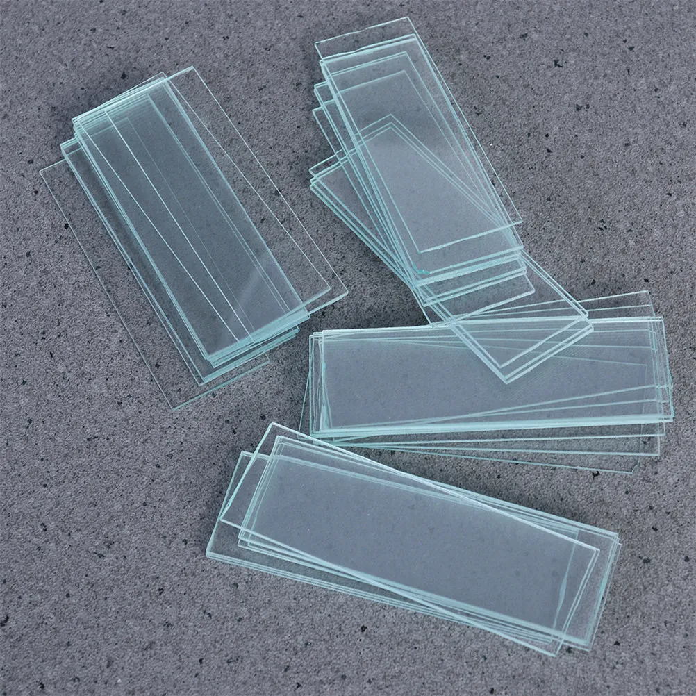 

450Pcs Microscope Slides and Cover Glasses Optical Glass Blank Coverslip Kit Classroom Lab Accessories for Students
