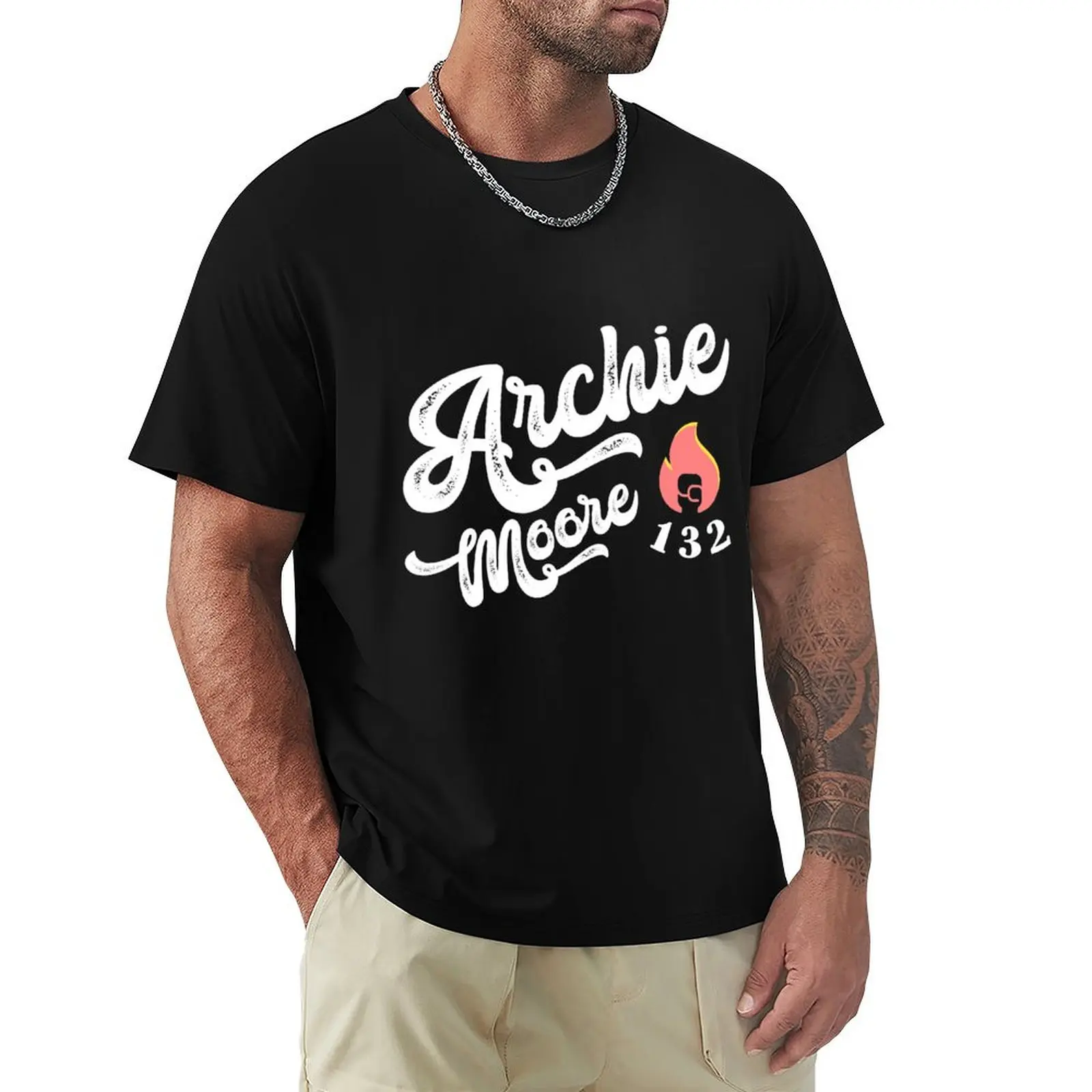 Archie Moore 132 KOs T-Shirt t shirt man cotton T-Shirt