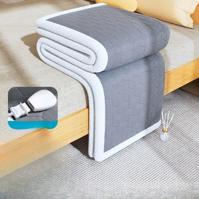 Modern Electric Heating Pad Thermal Thicken Electric Heating Pad Double-control Temperature Manta Electrica Cama Winter Gadget