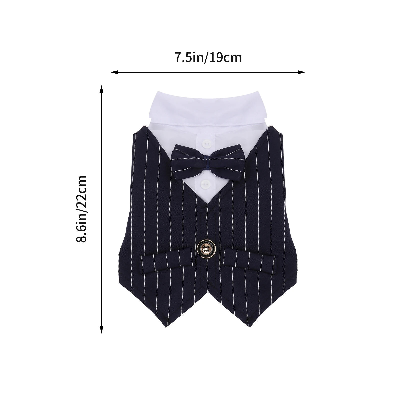 

Formal Dog Clothing for Dogs Puppy Pet Clothes Dog Wedding Suit Pet Tuxedo Costume Pet Apparel for Small Dog(Blue,S)