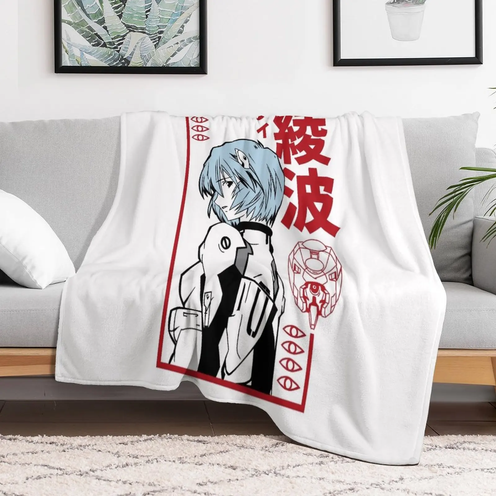 Rei Ayanami Throw Blanket Plush Beautifuls Luxury St christmas gifts Blankets