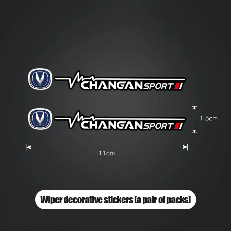 2 قطعة نافذة السيارة ممسحة ملصقات ملصقات الإبداعية ل Changan UNI-K CS35 CX70 CS85 CS55 CS75 Alsvin EADO شعار السيارات ديكور الشارات #4
