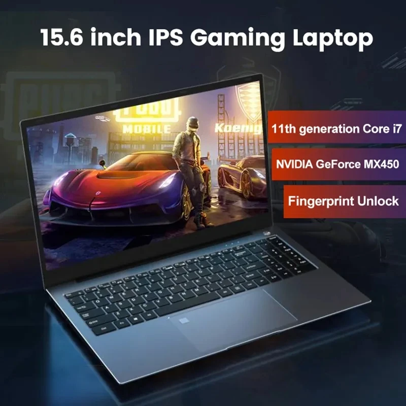 12th Gen i7 i5 15.6 pollici IPS Gaming Laptop i9 10880H i7 1260P NVIDIA MX550 2G NVMe Windows 11/10 Fingerprint Ultrabook Notebook